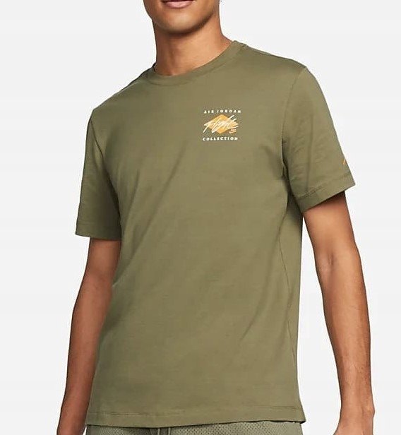 Koszulka męska Nike Air Jordan Flight Essentials DH8968-222 zielony r.XS