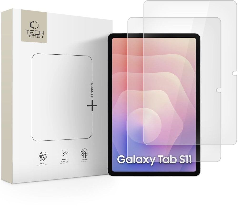 Szkło hartowane Tech-Protect Glass Fit+ do Samsung Galaxy Tab S11 11.0 Clear [2 PACK] THP4594