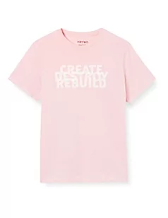 Koton Męski t-shirt Standard Fit Printed, Różowy (260), XL - Koszulki męskie - miniaturka - grafika 1