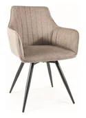 Krzesła - Krzesło Ballo Czarne / Brego 34 Beżowe - miniaturka - grafika 1