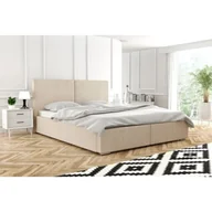 Łóżka - ADIDAR Emmia łóżko tapicerowane 160x200cm metalowa rama z podnośnikami hydraulicznymi stelaż listwowy podstawa łóżka Premium Design (Morela - Magic Velvet 2244) - miniaturka - grafika 1