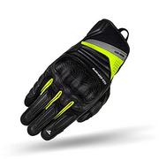 Rękawice motocyklowe - SHIMA RUSH GLOVES Men FLUO, skórzane krótkie rękawice motocyklowe z ochraniaczami (Fluo, XXL) - miniaturka - grafika 1