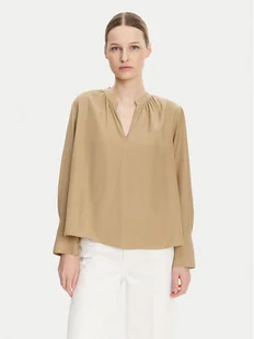 Tommy Hilfiger Bluzka WW0WW44049 Beżowy Regular Fit - Bluzki damskie - miniaturka - grafika 1