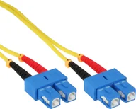 Patchcordy - InLine InLine - Patch- Cable - SC Single- Modus M to SC Single- Modus M - 25,0m - glass fiber - 9/125 Micrometer - OS2 - halogen free - yellow 82925H - miniaturka - grafika 1