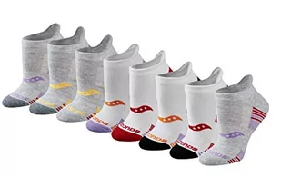 Saucony Damskie skarpety sportowe na obcasie (8 i 16 par), Grey Cheer (8 par) - Skarpetki damskie - miniaturka - grafika 1