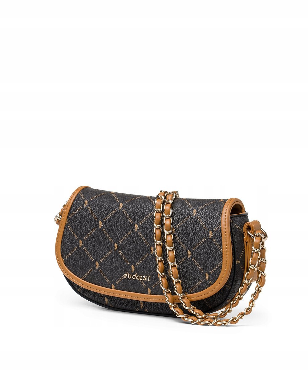 Torebka Damska Listonoszka Na Ramię Crossbody PUCCINI Brązowa BLXP0051M-2