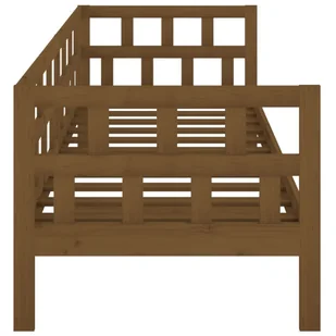 Lumarko Łóżko dzienne, miodowy brąz, lite drewno sosnowe, 80x200 cm - Łóżka - miniaturka - grafika 10