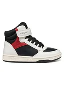 Trampki damskie - Geox Sneakersy "Maltin" w kolorze biało-czarnym - miniaturka - grafika 1