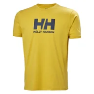 Koszulki męskie - Męska Koszulka z krótkim rękawem HELLY HANSEN HH LOGO T-SHIRT 33979_348 – Żółty - miniaturka - grafika 1