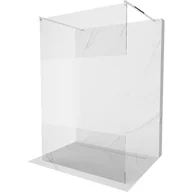 Ścianki i drzwi prysznicowe - Mexen Kioto ścianka prysznicowa wolnostojąca 100 x 200 cm, transparent/szron 8 mm, chrom - miniaturka - grafika 1