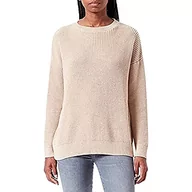 Swetry damskie - Mavi Damski sweter w paski, Antique White Black Striped, XL - miniaturka - grafika 1