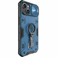 Etui i futerały do telefonów - Nillkin Etui z ochroną aparatu CamShield Armor Pro Magnetic do iPhone 14 Plus niebieskie - miniaturka - grafika 1