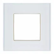 Klawisze i ramki - LEDart LUMENIX do gniazdka elektrycznego szklana Bianka pojedyncza - Biała RA-BIANKA-71 - miniaturka - grafika 1