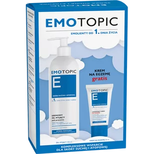 Pharmaceris E Emotopic - Zestaw (Żel myjący 400ml + Krem na egzemę 50ml) - Zestawy kosmetyków damskich - miniaturka - grafika 1