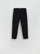 Spodnie damskie - Reserved - Jeansy boyfriend slim - czarny - miniaturka - grafika 1