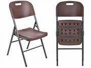 Fotele i krzesła ogrodowe - Krzesło cateringowe RATTAN brązowe - miniaturka - grafika 1