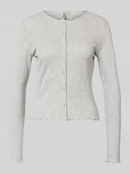 Swetry damskie - Kardigan o kroju slim fit z mieszanki bawełny i wiskozy model ‘MARIE’ - miniaturka - grafika 1