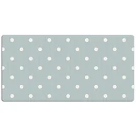 Podkładki na biurko - Duża mata na biurko Białe kropki na błękicie 120x60 cm - miniaturka - grafika 1