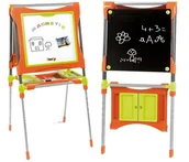Tablice dla dzieci - Smoby 28049 Duża tablica dwustronna z regulacją wysokości - miniaturka - grafika 1