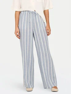 ONLY Spodnie materiałowe Caro 15291807 Błękitny Loose Fit - Spodnie damskie - miniaturka - grafika 1