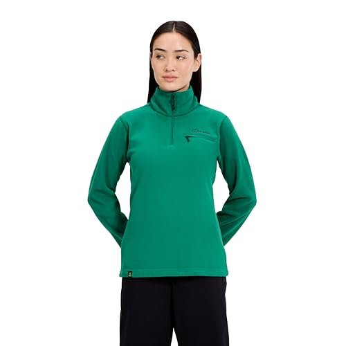 Berghaus Damska kurtka polarowa Prism 2.0 Micro z zamkiem do połowy, zielona (Meadow Green), 10