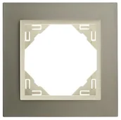 Klawisze i ramki - EFAPEL METALLO RAMKA 1-KROTNA TYTAN PERŁOWY 90910 TTP - miniaturka - grafika 1