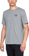Koszulki męskie - Under Armour Koszulka męska Sportstyle Left Chest SS szara r. XXL 1326799036 - miniaturka - grafika 1