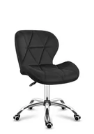 Fotele i krzesła biurowe - Krzesło do biurka Future 3.0 Black Velur - czarne - miniaturka - grafika 1