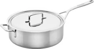 Patelnie - Patelnia sauté z 2 uchwytami i pokrywką Demeyere 5-Plus - 28 cm - miniaturka - grafika 1