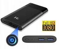 Minikamery i aparaty szpiegowskie - PowerBank Szpiegowska Mikro Kamera FHD Ukryta w Power Banku, Dz.-Nocna, Nagrywający Obraz + Dźwięk. - miniaturka - grafika 1