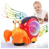 Projektory dla dzieci - INTERAKTYWNY KRAB Z PROJEKTOREM I DŹWIĘKIEM KRABIK ZABAWKA DLA DZIECI - miniaturka - grafika 1