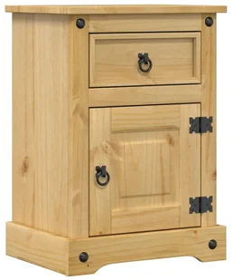 Skandynawska szafka nocna z drzwiczkami i szufladą - Irta 5X - Szafki nocne Skandynawska szafka nocna z drzwiczkami i szufladą - Irta 5X - Szafki nocne - miniaturka - grafika 1