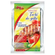 Akcesoria do grilla - Amigo Tacki do grilla prostokątne duże 230x350mm 3 szt. AMIGO (8875) - miniaturka - grafika 1
