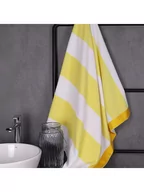 Ręczniki - Benetton Ręcznik plażowy w kolorze żółto-białym - 160 x 90 cm - miniaturka - grafika 1