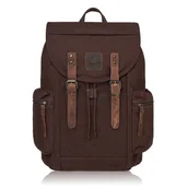 Plecaki - Plecak męski brązowy PAOLO PERUZZI GA414 - miniaturka - grafika 1