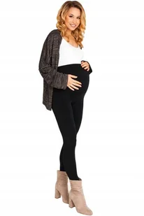 Legginsy Futerko Ciążowe Ocieplane Zimowe Getry - Spodnie ciążowe - miniaturka - grafika 1