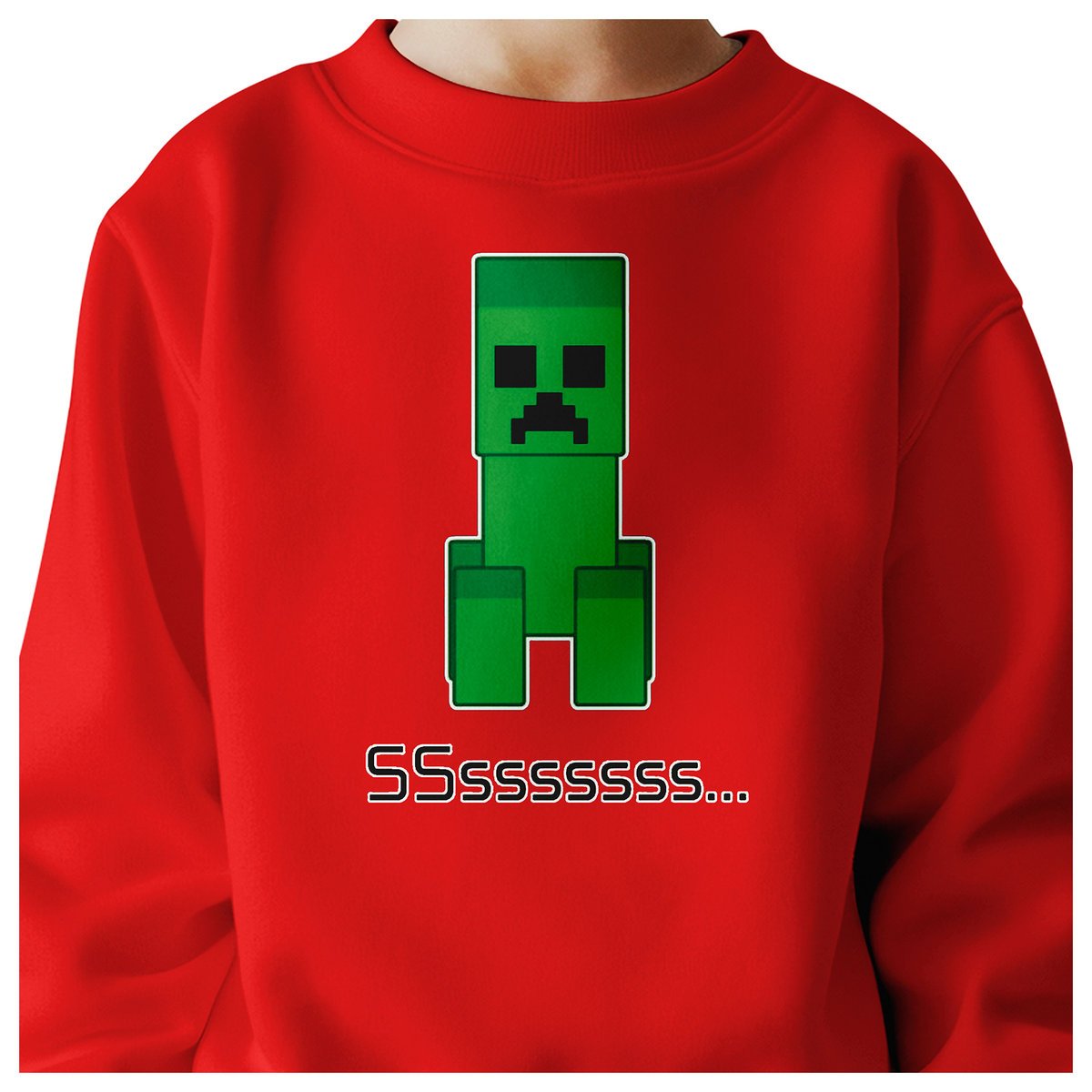 BLUZA DZIECIĘCA MINECRAFT 104 DLA DZIEWCZYNKI CHŁOPCA JAKOŚĆ