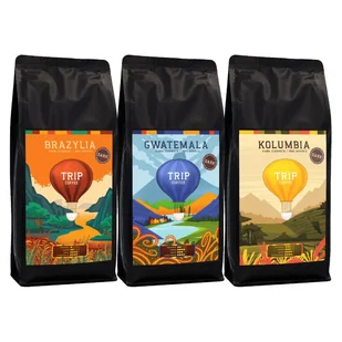 ZESTAW - Kawa ziarnista Trip Coffee DARK 3x1kg - Kawa - miniaturka - grafika 1