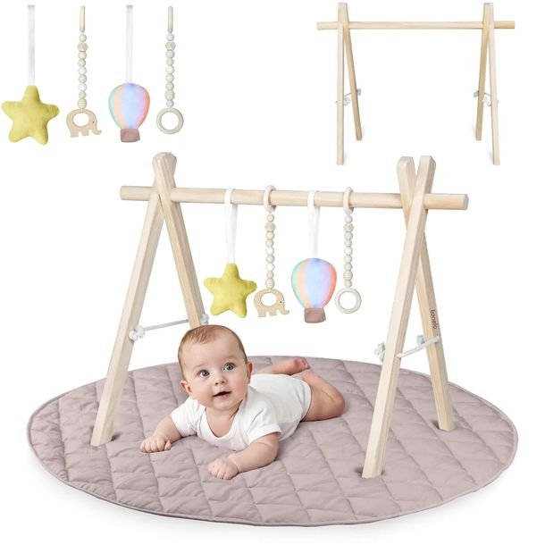 Stojak edukacyjny MATA ZABAWKI ZESTAW BabyGym rozwój niemowląt Lionelo Anis