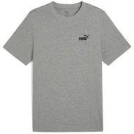 Koszulki sportowe męskie - Koszulka męska Puma ESS Small No. 1 Logo Tee Rozmiar: M / Kolor: szary - miniaturka - grafika 1