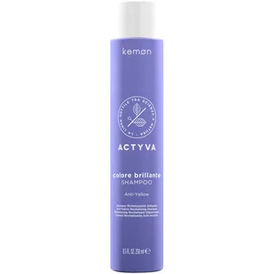 Kemon Actyva Colore Brillante Anti-Yellow, szampon neutralizujący żółty odcień, 250ml - Szampony do włosów - miniaturka - grafika 1