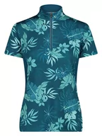 Koszulki sportowe damskie - CMP Koszulka kolarska w kolorze niebieskim - miniaturka - grafika 1