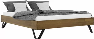 Łóżko dębowe TORO orzech 180x200 Soolido Meble dębowe - Łóżka - miniaturka - grafika 1