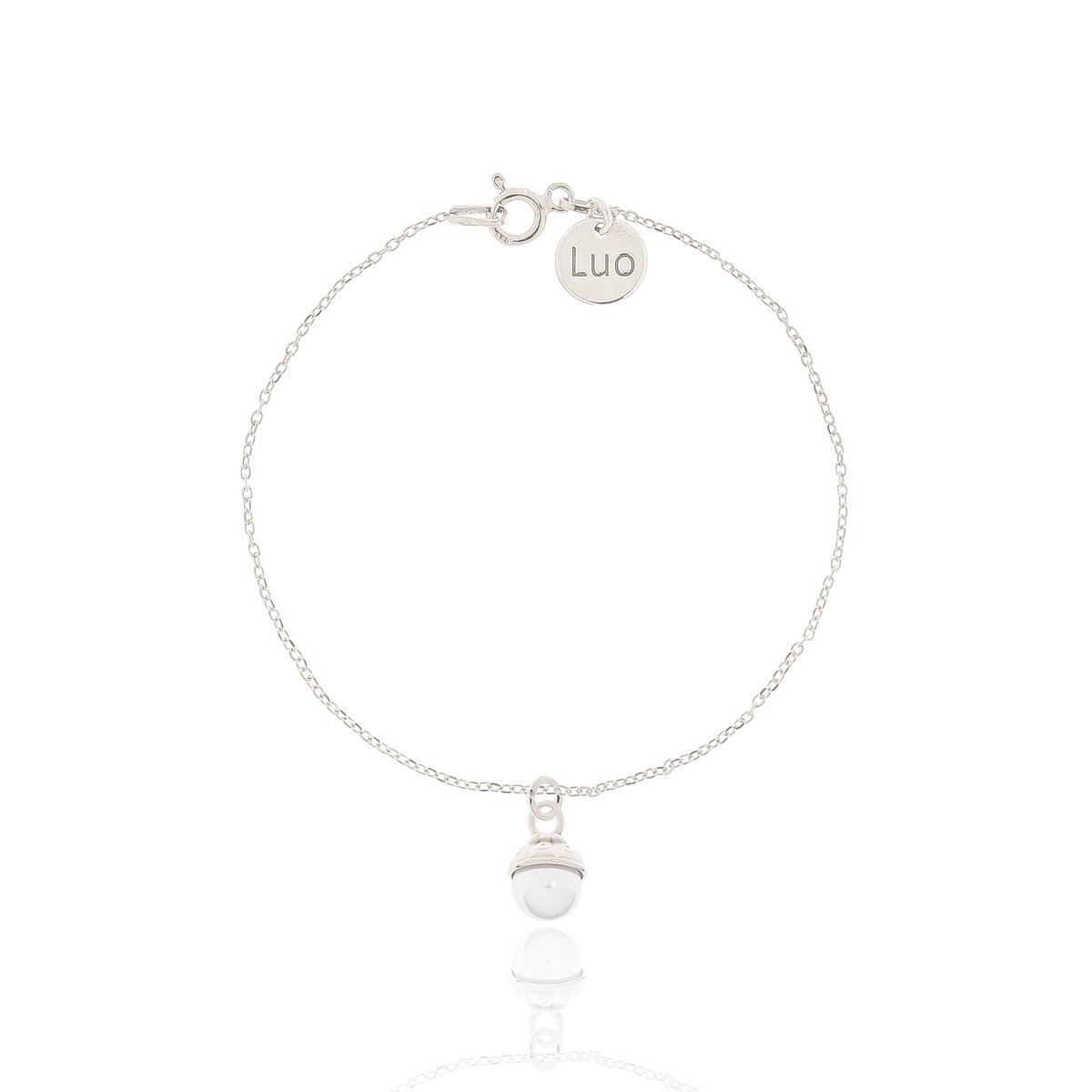 Bransoletka srebrna z perłą