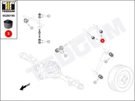 Wahacze - Silentblok wahacza TEDGUM 00280190 MB631492 - miniaturka - grafika 1