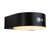 Lampy ogrodowe - Kinkiet SOLAR EILEEN PIR LED 5,5W 2200K IP44 - czarny - miniaturka - grafika 1