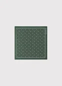Dodatki do ubrań - Zielona poszetka męska paisley - miniaturka - grafika 1