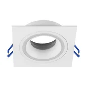 Lampy sufitowe - Nowoczesna lampa wpuszczana Indi C kwadratowa biała - miniaturka - grafika 1