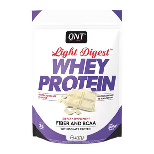 QNT - Light Digest Whey Protein - 500 g biała czekolada - Odżywki białkowe - miniaturka - grafika 1