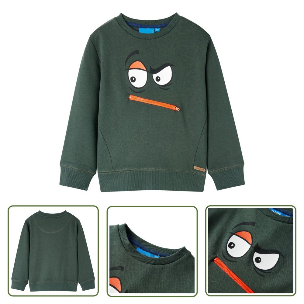 Bluza dziecięca - ciemnozielona - 92 - Bluza Dla Dziecka